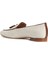 Ekru Püsküllü Kadın Loafer 3