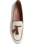 Ekru Püsküllü Kadın Loafer 4