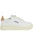 Turuncu Beyaz Kadın Deri Sneaker 1