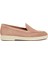 Pembe Kadın Deri Loafer 1