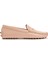 Pembe Kadın Deri Loafer 1