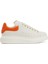 Oversize Beyaz Turuncu Kadın Deri Sneaker 1