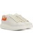 Oversize Beyaz Turuncu Kadın Deri Sneaker 2