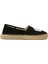 Siyah Logo Nakışlı Kadın Espadril 1