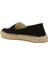 Siyah Logo Nakışlı Kadın Espadril 3