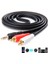 1.8 Metre 1.8mt 3.5mm 2rca Jak Kablosu Stereo Splitter Aux Profesyonel Av Kablosu DVD Tv CD Ses Kablosu 2
