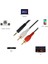 1.8 Metre 1.8mt 3.5mm 2rca Jak Kablosu Stereo Splitter Aux Profesyonel Av Kablosu DVD Tv CD Ses Kablosu 4