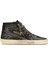 Slide Siyah Kadın Deri Bilek Boy Sneaker 1