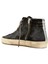 Slide Siyah Kadın Deri Bilek Boy Sneaker 3