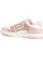 Beyaz Pembe Kadın Deri Sneaker 3