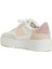 Orbit Vintage Pembe Beyaz Kadın Deri Sneaker 3