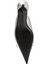 Knife Bow Gümüş Kadın Deri Terlik 5