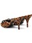 Leopar Desenli Kadın Deri Sandalet 3