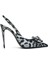 Slingback Leopar Desenli Topuklu Ayakkabı 1