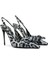 Slingback Leopar Desenli Topuklu Ayakkabı 2