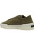 Haki Kadın Deri Sneaker 3