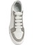 Beyaz Silver Kristal Taşlı Kadın Deri Sneaker 4