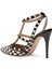Rockstud Siyah Krem Topuklu Ayakkabı 3