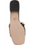 Plaster Caster Siyah Kadın Deri Terlik 5
