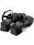 Kora Sandal Siyah Deri Kadın Sandalet K201734-001 3