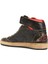 Sky-Star Siyah Gold Kadın Deri Bilek Boy Sneaker 3