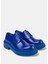 Vamos Blucher Mavi Deri Unisex Oxford Ayakkabı 2