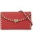 Rockstud Kırmızı Kadın Deri Çanta 1