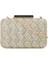 Siyah Bej Desenli Kadın Clutch 1