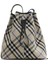 Drawstring Krem Rengi Bucket Kadın Orta Boy Omuz Çantası 1