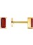 Baget Garnet 14 Ayar Altın Piercing 1