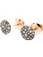 Sabbia Kahverengi Pırlantalı Kadın Rose Gold Küpe 2