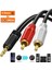 1.8 Metre 1.8mt Stereo Lale Kablo Ses Sistemi Kablosu Aux Rca Tv DVD Stereo 2 Rca Erkek Kablo 3.5mm 1