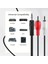 1.8 Metre 1.8mt Stereo Lale Kablo Ses Sistemi Kablosu Aux Rca Tv DVD Stereo 2 Rca Erkek Kablo 3.5mm 3