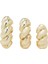 Gold Kadın Earcuff Küpe Seti 1