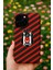 iPhone 11 Pro Uyumlu Kırmızı Çizgi Baskılı Içi Kadife Uv Teknoloji Baskılı Kılıf 5