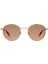 Xs Verona 6701 6 Oval Pembe Altın Unisex Güneş Gözlüğü 1