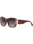 Ds 2353 C4 Geometrik Bordo - Altın Rengi Metal Kadın Güneş Gözlüğü 1