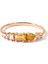 Sunshine Ring Diamond Citrine And Fire Opal 8 Ayar Rose Gold Kadın Altın Yüzük 1
