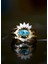 Diamond Aquamarine Opal 8 Ayar Altın Yüzük 2