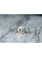 Diamond Aquamarine Opal 8 Ayar Altın Yüzük 4