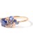 Cosmic Ring Diamond And Blue Sapphire 14 Ayar Rose Gold Kadın Altın Yüzük 3