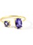 Deep Sea Ring Tanzanite 8 Ayar Kadın Altın Yüzük 1