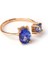Deep Sea Ring Tanzanite 8 Ayar Kadın Altın Yüzük 4