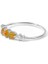 Sunshine Ring Diamond Citrine And Fire Opal 8 Ayar White Gold Kadın Altın Yüzük 2