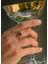 Diana Ring Blue Sapphire And Aquamarine 8 Ayar Yellow Gold Kadın Altın Yüzük 3