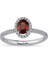 Hazine Garnet Pırlanta 14 Ayar White Gold Kadın Altın Yüzük 1