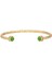 Hammered Torque Emerald ve Gold Bangle Kadın Bileklik 1