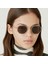 Xs Gladis 6703 8 Geometrik Altın Unisex Güneş Gözlüğü 4