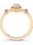 Hazine Opal Pırlanta 14 Ayar Rose Gold Kadın Altın Yüzük 2