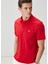 Comfort Fit Kırmızı Polo Yaka T-Shirt 2